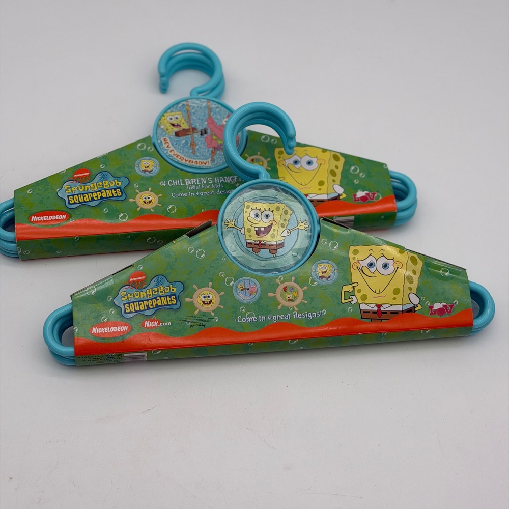 Nickelodeon SpongeBob SquarePants 8 Pack Childrens Hangers Blue Patrick Star NEW - Picture 3 of 5
